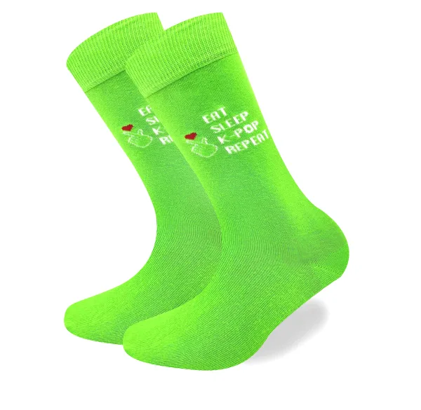 Love Sock Company Eat Sleep K-Pop Repeat