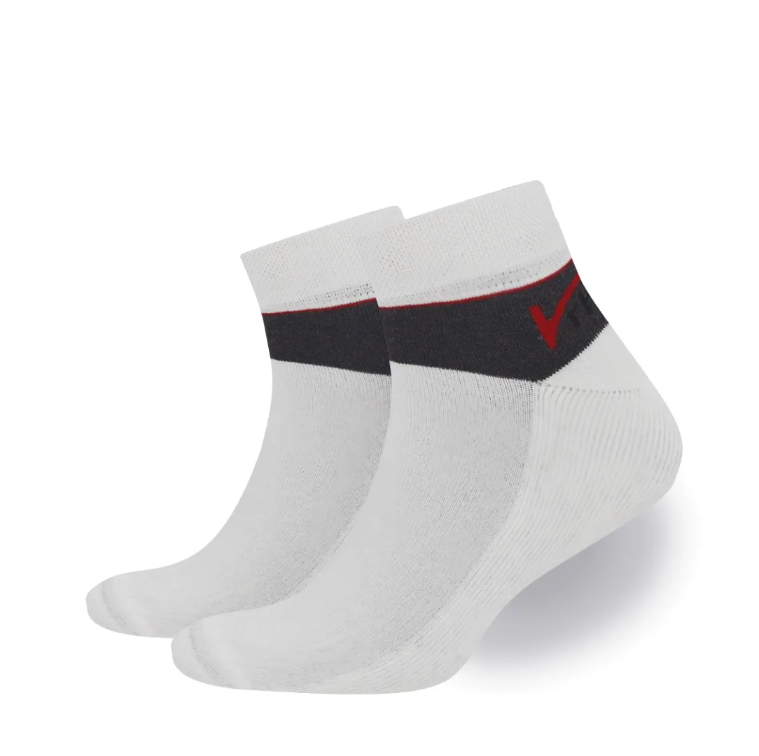 Weiße Rhodea Sportsocken