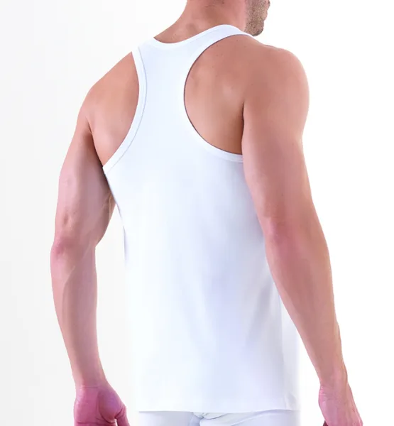 Sportliches Unterhemd Top | 2er Pack | in schwarz & weiß