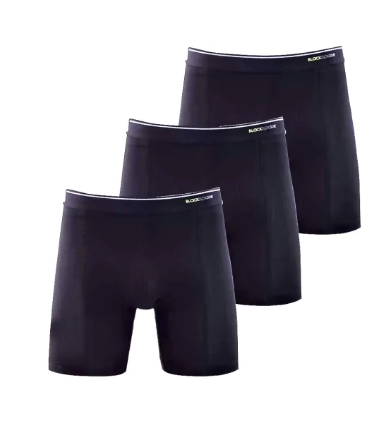 Boxershorts lang | 3er Pack | in schwarz & weiß